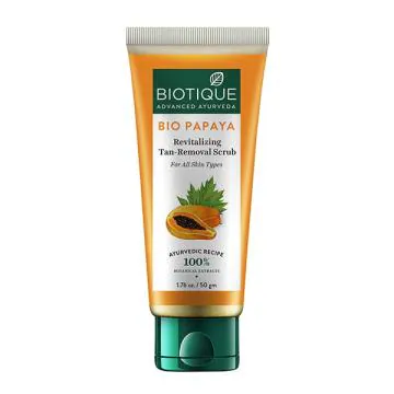 Biotique Bio Papaya Revitalizing Tan Removal Scrub - All Skin Types 50 gm