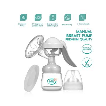 Buddsbuddy Premium Quality Manual Breast Pump - White