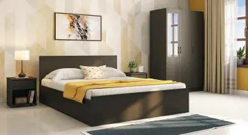 Simpluwud Zoey Storage Bed (Bed Size : queen; Finish : Dark Wenge)