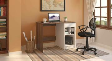 SimplyWud Taylor Free Standing Engineered Wood Storage Study Table (Finish : Classic Walnut)