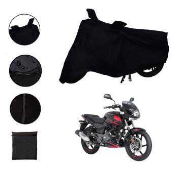 Riderscart Waterproof Two Wheeler Body Cover with Storage Bag for Bajaj Pulsar 150 (Black)