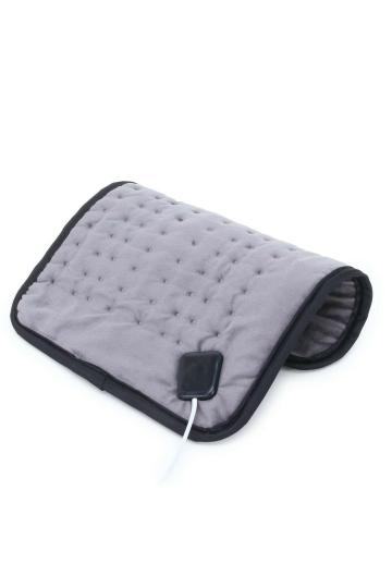 Dgarys Grey Velvet Electric Pain Heat Therapy With Fast Heating Technology Orthopedic Heating Pad