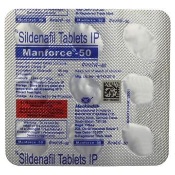 Manforce 50mg -Strip Of 9 Tablets