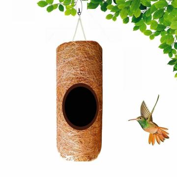 Liveonce Safest Vertical Cylinder Bird Nest Purely Hand Made Love Birds