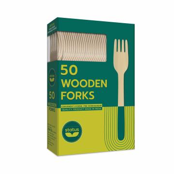 Status Wooden Fork Pack of 50
