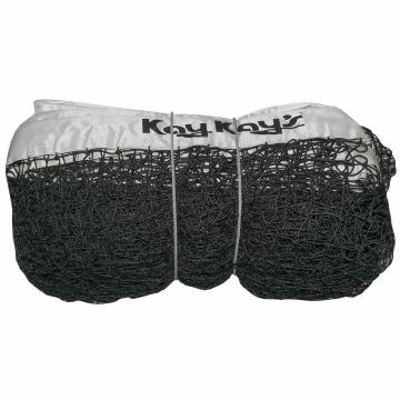 Triumph Kay Kay Tournament Extra Thick Twisted 30 Meshes Single Dori Tennis Net with Vinyl Tape and PVC Coated Wire with Carry Bag