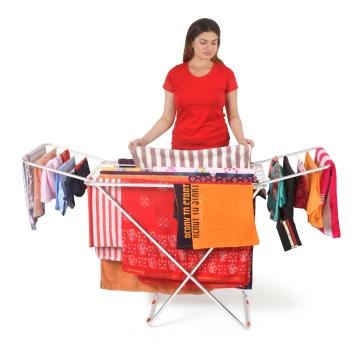 LIMETRO STEEL Rod Bedstyle Floor Cloth Dryer Stand 165.1 x 83.82 cm