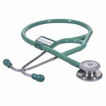 RCSP Stainless Steel Super Deluxe III Cardiology Dual Head Stethoscope For Doctors And Medical Students (Green)
