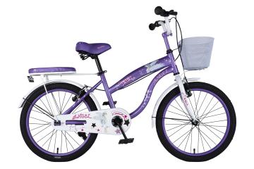 Vaux Angel 20T Bicycle for Girls (Purple-White)