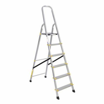 Asian Paints TruCare Home Ladder, Foldable with 6 Steps | Durable, Heavy Duty(6 Steps, Silver)