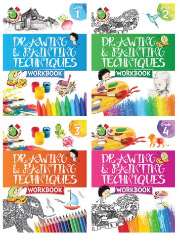 DRAWING AND PAINTING TECHNIQUES (SET OF 4 Drawing BOOKS)