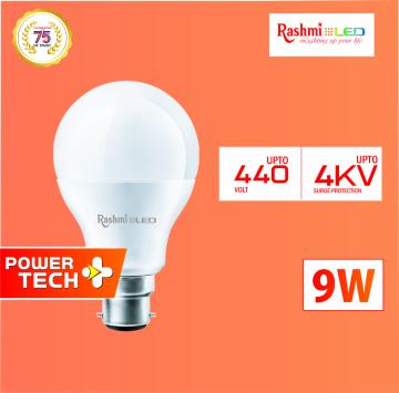 Rashmi 9W Power Tech Plus Led Bulbs Pack Of 3