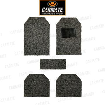 CARMATE Car Grass Floor Mat, Anti-Skid Curl Car Foot Mats for Hyundai-Santro-2018 (Grey-Black)