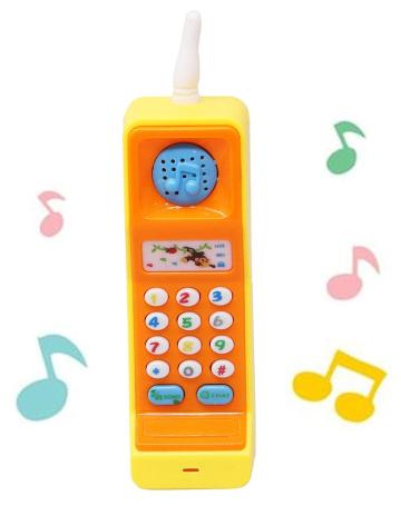Colorful Musical Phone Mobile Toy Cellphone Telephone Rattle and Teether Toy for Baby Made in Safe Non-Toxic, Attractive Rattle Children and Toddlers Toy Best for Baby First Toys