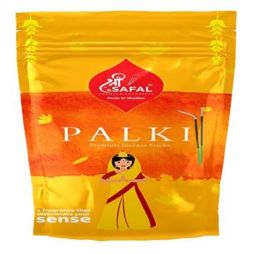Shriphal Palki Premium Incense Sticks Zipper (Pack of 4)