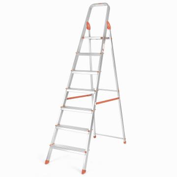 Bathla Advance 7 Step Orange Foldable Aluminium Ladder with Sure Hinge Technology 57 x 12 x 223 cm