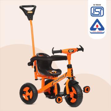 Dash Raptor Baby Tricycle, Kids Tricycle with Comfortable Seat, Trikes for Kids, Tricycle for Kids Age Upto 5+ Years (Capacity 25Kg,Orange)