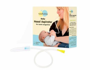 Nasobuddy Yellow Baby Nasal Aspirator (0-5 years) The Snotsucker Cold Relief