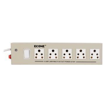 Econe Power Extension Cord Boards For Heavy Appliances, With 3 Core Wire - 5 Socket 1 Switch, 4.2 Mtr.