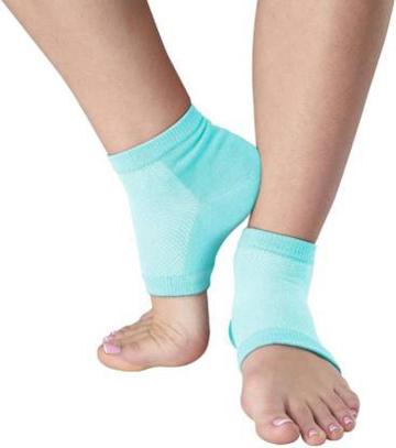 APPGEN Gel Heel Sock anti crack heel socks Heel Protector Socks Toe Free Heel Pain Relief