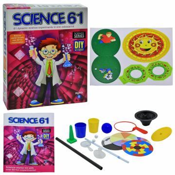 Toy Cloud Science 61, Dynamic 61 Science Experiments, Fun to Learn DIY Educational Play Game Kit