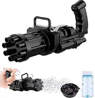 Mark42 Plastic Black Electric Bubble Gun Toy 200 g For 3 Years