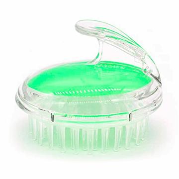 RoboTouch Hair Scalp Massager Shampoo Brush with Soft Silicone Bristles, Anti Dandruff, (Green)