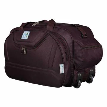 Medler Epoch Nylon Duffle Travel Strolley Bag 55L - Waterproof- Two wheels (Purple)