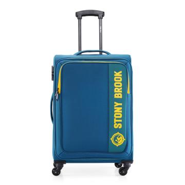 Stony Brook by Nasher Miles Classic Soft-Sided Polyester Check Luggage Luggage Teal 28 inch |75cm Trolley Bag