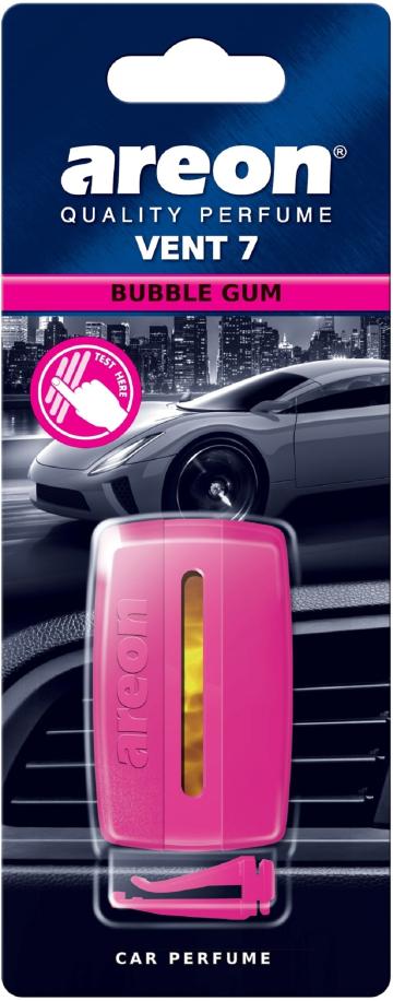 Areon Bubble Gum Scent Vent 7 Car Perfume 50 ml (Pack of 2)