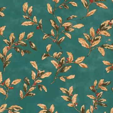 SV Collections Olive Leaves SELF Adhesive Wallpaper - 200*45 cm - 9 SQFT Approx