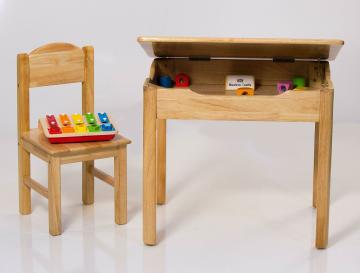 Modern Kraftz Single Seater Study Table With Lift Up Top Storage For Kids