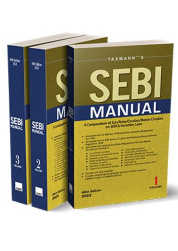 Taxmann's SEBI Manual (Set of 3 Vols.)