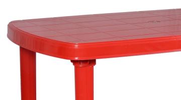 Petals Red Desire 4 Seater Plastic Dining Table