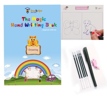 Line and Shape Magic Book | Simple Drawing | Reusable | 1 Pen Set