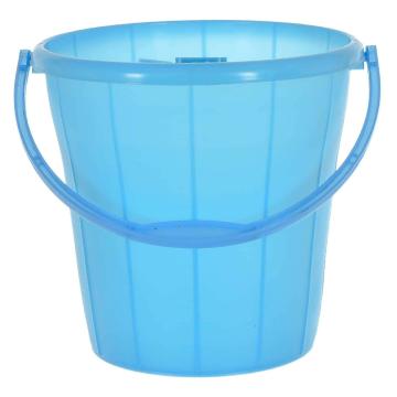 Kuber Industries Multiuses Plastic Bucket With Handle & Measuring Scale,16 litre (Blue)