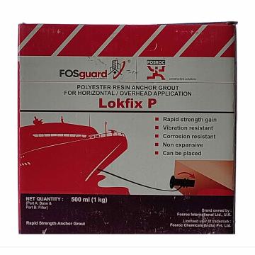 Fosroc LOKFIX P Polyester Resin Anchor Grout For Horizontal / Overhead Application (500ml / 1kg)
