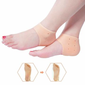FRESTYQUE Silicone half Heel Protector Socks, Moisturizing Socks for Foot-Care and Heel Cracks