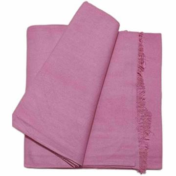 Arvore Pink Solid Hand Woven Cotton Thick And Heavy Beautiful Khes Comforter Chadar Single Ac Blanket