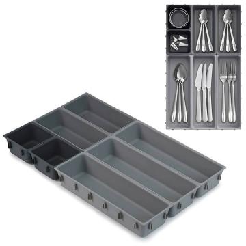 Hasthip Multicolor Cutlery Tray For Kitchen Drawer