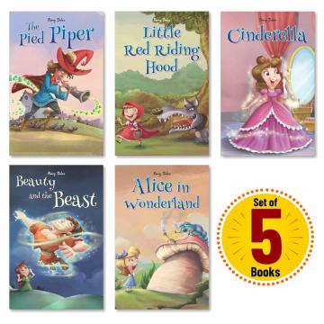 Fairy Tales Story Books for Kids (Pack of 5 Vol -1) | Illustrated Stories | 80 Total Pages
