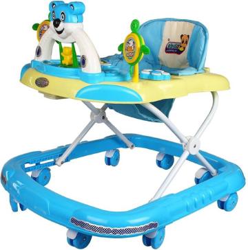 Odelee Blue Musical Baby Activity Walker with Adjustable Height and Light (0-9 M)