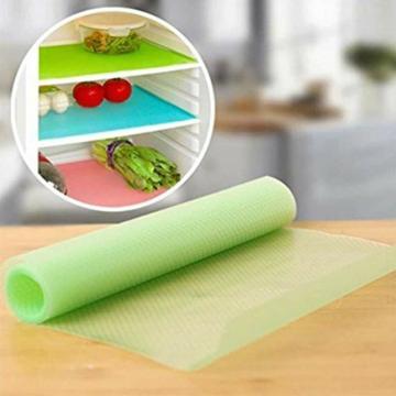 YUTIRITI 4 Pc Multifunctional Anti-Microbial Sheets Fridge Shelf Liner Drawer Table Washable Placemats (Color-Green)