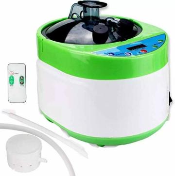 NIVKART 4 Liters Sauna Steamer, Portable Steam Generator with Remote Control, Stainless Steel Pot, Spa Machine with Timer Display for Body Detox
