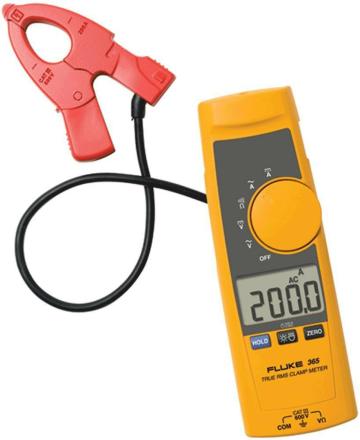 Fluke Red, Yellow, Grey Hard Plastic Digital Clamp Meter