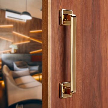 LAPO Cool Door Handles for Main Door/ Main Door Handle/Door Hardware(8 inches, Gold Finish)