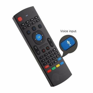 MANYCAST Voice Remote Air Mouse, Wireless Keyboard Fly Mouse 2.4GHz IR Learning Air Remote Keyboard Mouse for Android TV Box/PC/Smart TV/Projector/HTPC/All-in-one PC/TV