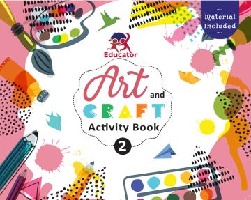 Art and Craft Activity Book 2 for 5-6 Year old kids with free craft material Pegasus Paperback 48 Pages
