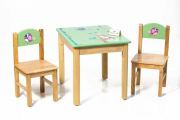 Modern Kraftz Lil Bird Themed Study Table Chairs Set For Kindergarten And Nursery