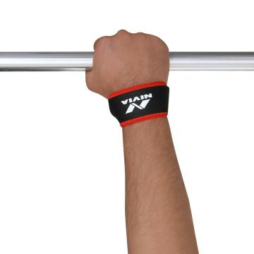 Nivia Weight Lifting Wrist Support (Pack of 2) Black Free Size